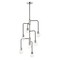 Z-Lite Neutra 7 Light Chandelier, Matte Black + Polished Nickel & Clear 621-7MB-PN - alternate 4